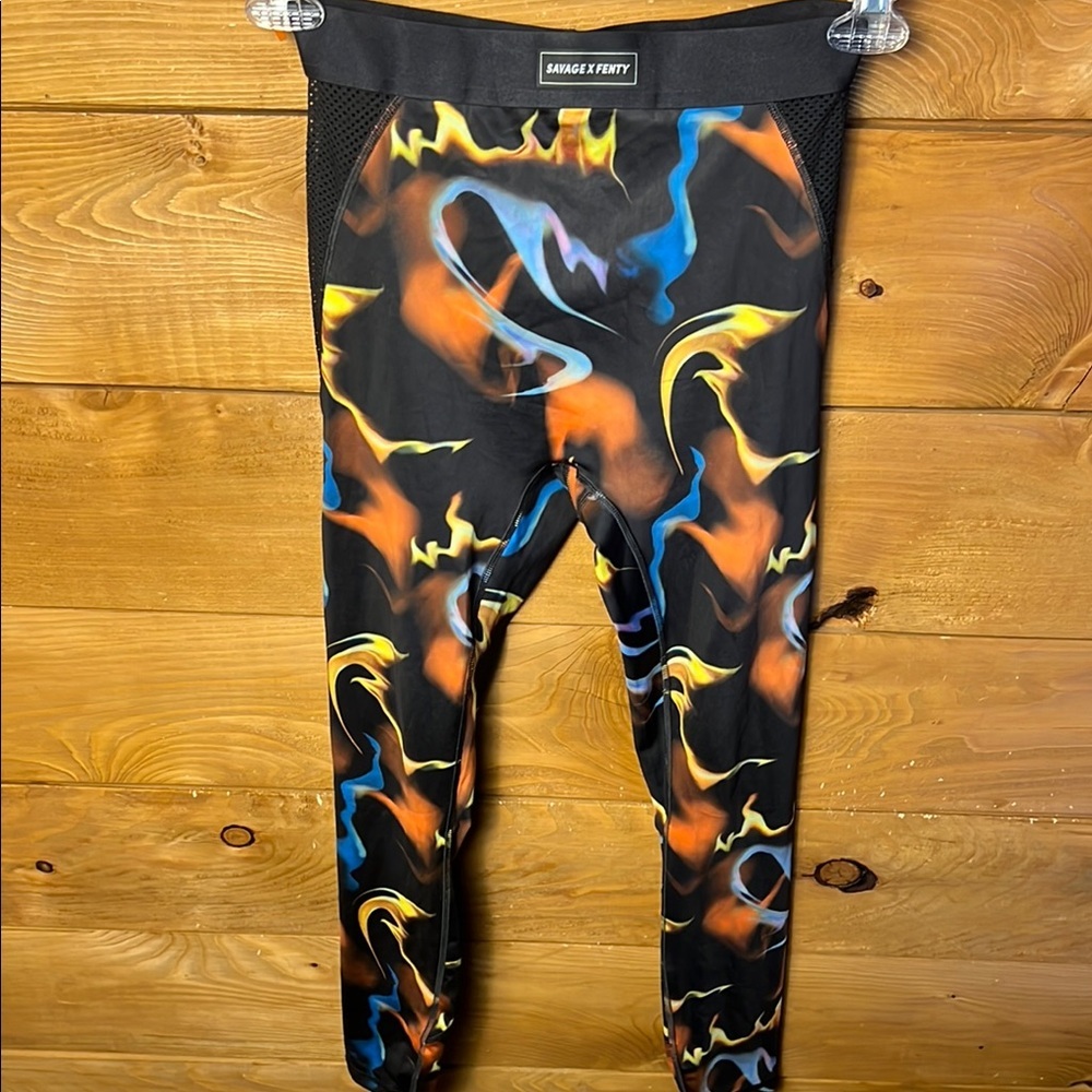 Savage X Fenty Women FAST LANE HIGH-WAIST LEGGING‎ Xs ankle yoga workout workout